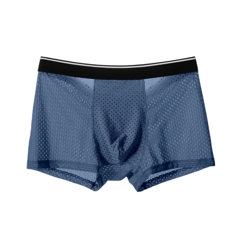Men's 5 Piece Breathable Elastic Band Casual Boxer Shorts