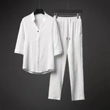 Set coordinato casual t-shirt e pantaloni da uomo - Set coordinato uomo ATREND