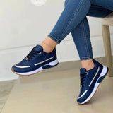Sneakers casual antiscivolo con bordo a contrasto e lacci da donna - Sneakers donna ATREND