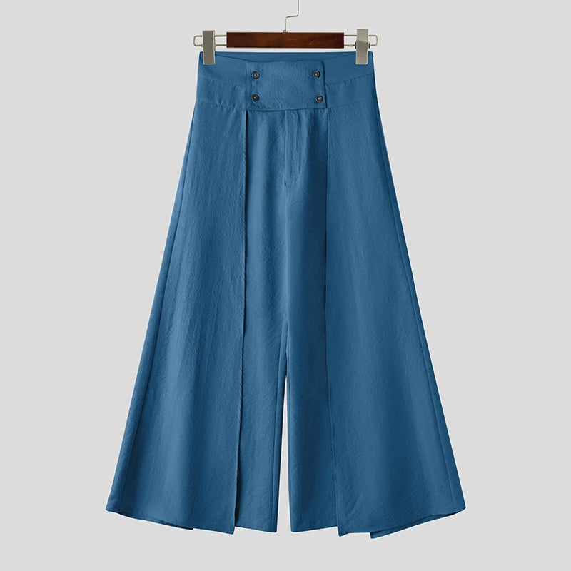 Pantaloni con code laterali e fascia alta da uomo - Pantaloni uomo ATREND