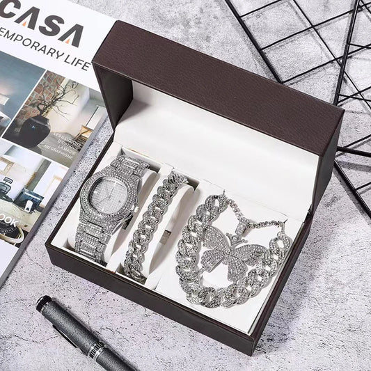 Set idea regalo con orologio braccialetto e collane da donna - Idea regalo donna ATREND