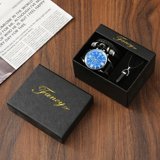 Set idea regalo con orologio braccialetto e collana da uomo - Idea regalo uomo ATREND