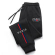 Pantaloni sportivi con fascia elastica con lacci e stampa a lettere unisex - Pantaloni sportivi unisex ATREND