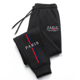Pantaloni sportivi con fascia elastica con lacci e stampa a lettere unisex - Pantaloni sportivi unisex ATREND