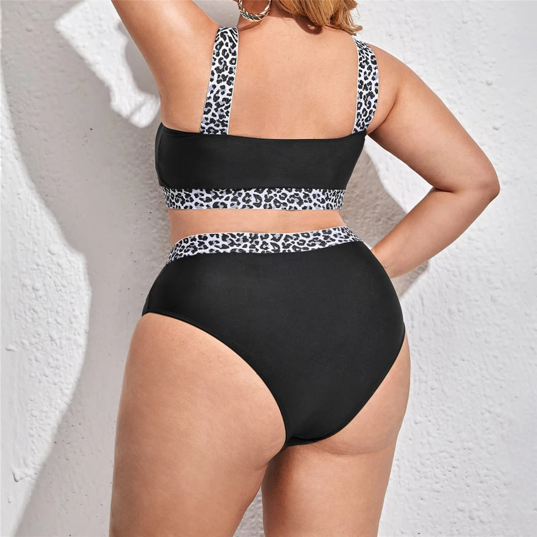 Women's Two Piece Bikini Set Bra and Panties with Contrast Trim