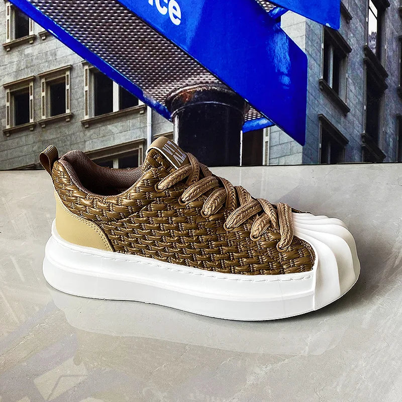 Sneakers casual in pelle PU e mesh unisex