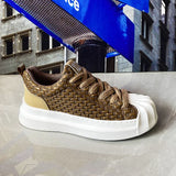 Sneakers casual in pelle PU e mesh unisex