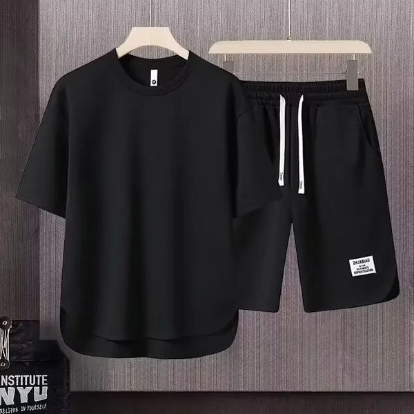 Set coordinato Trendy casual T-shirt a maniche corte con pantaloncini da uomo