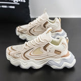 Sneakers casual in pelle mesh traspirante da uomo