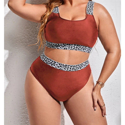 Women's Two Piece Bikini Set Bra and Panties with Contrast Trim
