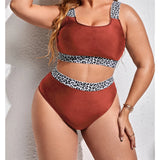 Women's Two Piece Bikini Set Bra and Panties with Contrast Trim