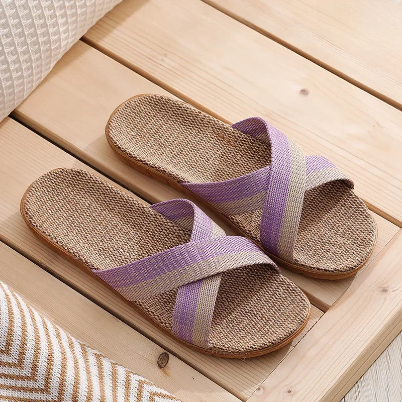 Ciabatte casual con fascia bicolore da donna - Ciabatte donna ATREND
