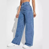 Jeans casual a vita alta da donna - Jeans donna ATREND