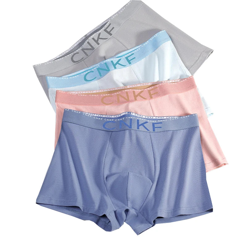 Boxer casual 4 pezzi elasticizzati con fascia elastica da uomo - Boxer uomo ATREND