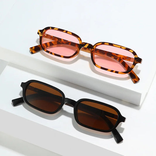 Occhiali da sole vintage bicolor con lenti chiare o scure colorate unisex - Occhiali da sole unisex ATREND