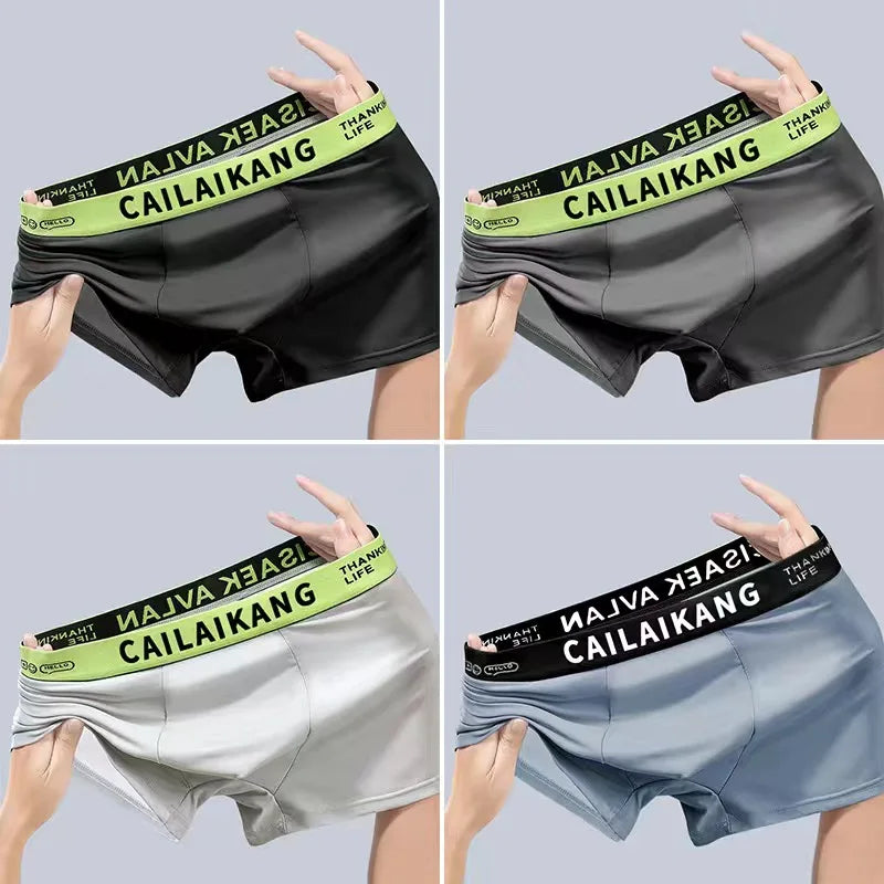 Boxer casual 4 pezzi antibatterica con fascia elastica da uomo - Boxer uomo ATREND
