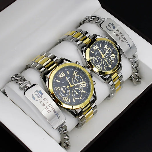 Set idea regalo 2 orologi e 2 braccialetti da uomo - Idea regalo uomo ATREND