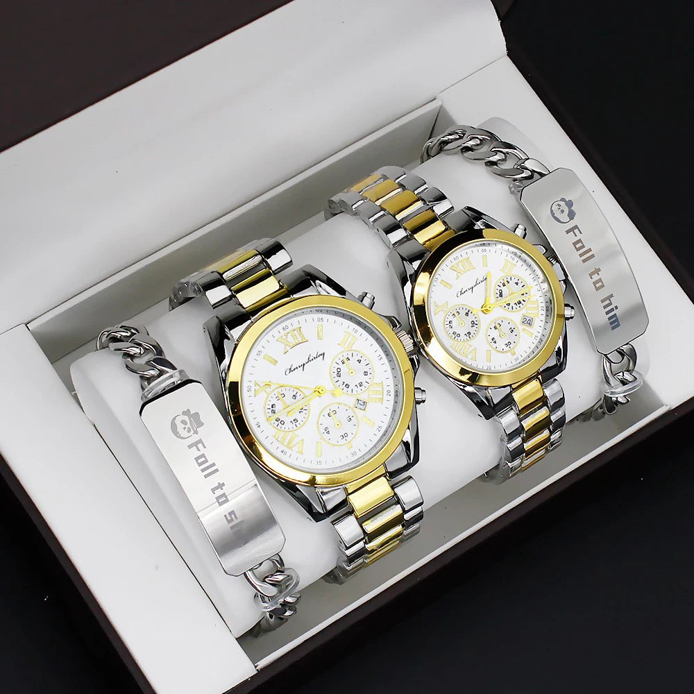 Set idea regalo 2 orologi e 2 braccialetti da uomo - Idea regalo uomo ATREND