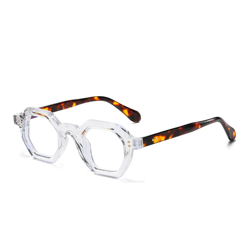 Occhiali da sole geometrici bicolor con lenti chiare o scure unisex - Occhiali da sole unisex ATREND