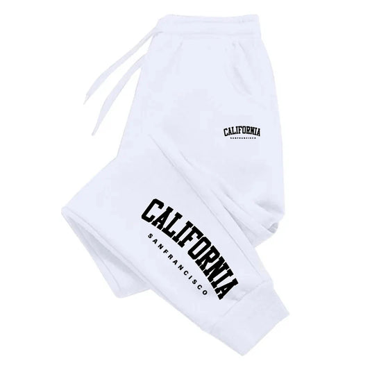 Pantaloni sportivi con fascia elastica e lettere unisex - Pantaloni sportivi unisex ATREND
