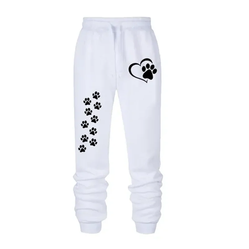 Pantaloni sportivi casual con fascia elastica e stampa animale da donna - Pantaloni sportivi donna ATREND