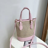 Borsa a mano casual con bordo a contrasto in pelle PU e cinturino regolabile da donna - Borsa a mano ATREND