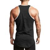 Camiseta deportiva con borde en contraste para hombre.