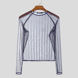 T-shirt trasparente in rete da uomo - Pantaloni uomo ATREND