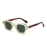 Occhiali da sole geometrici bicolor con lenti chiare o scure unisex - Occhiali da sole unisex ATREND