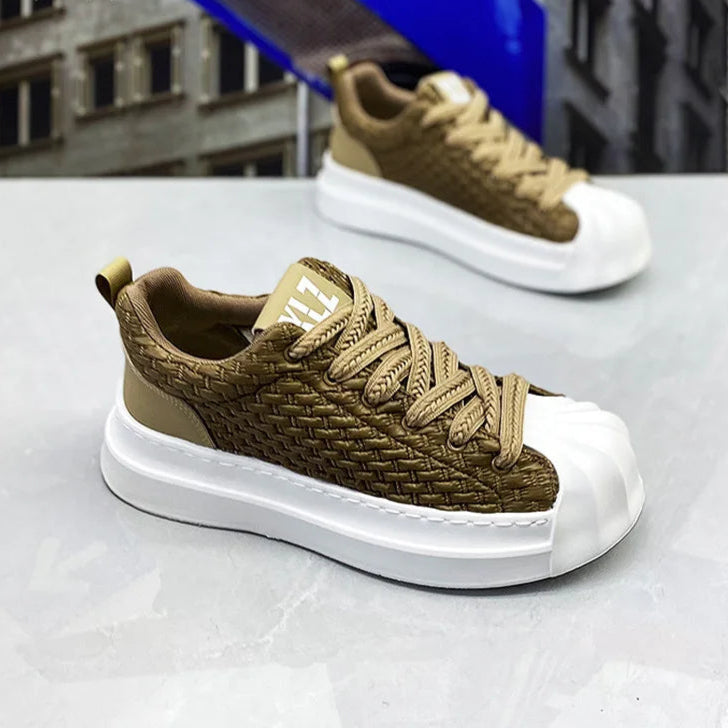 Sneakers casual in pelle PU e mesh unisex