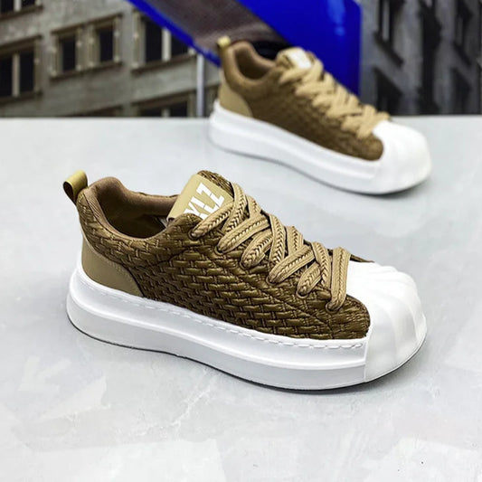 Sneakers casual in pelle PU e mesh unisex