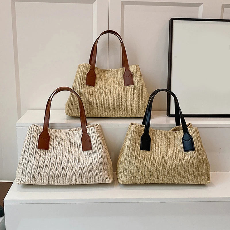 Borsa a mano casual in cotone da donna - Borsa a mano ATREND