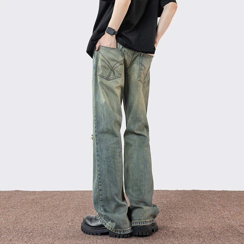 Jeans casual a gamba larga da uomo - Jeans uomo ATREND