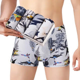 Boxer casual 4 pezzi traspiranti con stampa grafica da uomo - Boxer uomo ATREND