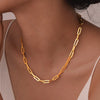 Collana a maglie casual in acciaio da donna