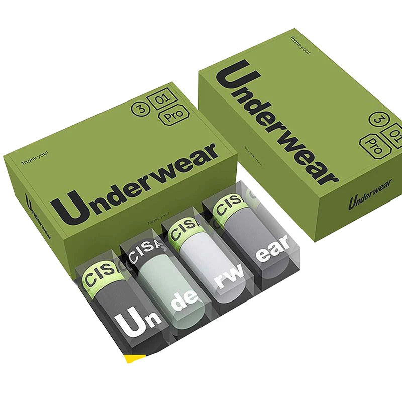 Boxer casual 4 pezzi antibatterica con fascia elastica da uomo - Boxer uomo ATREND