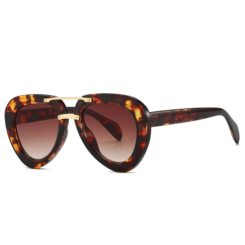Occhiali da sole a goccia bicolor unisex - Occhiali da sole unisex ATREND