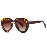 Occhiali da sole a goccia bicolor unisex - Occhiali da sole unisex ATREND