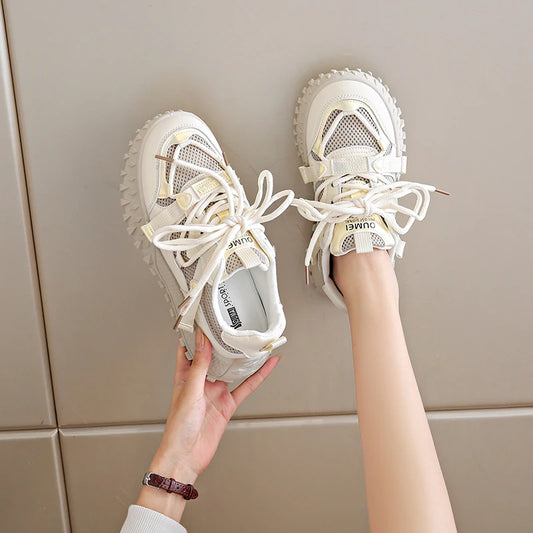 Sneakers casual traspiranti con lacci da donna - Sneakers donna ATREND