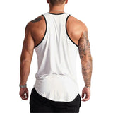 Camiseta deportiva con borde en contraste para hombre.