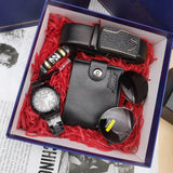 Set idea regalo con orologio braccialetto portafoglio occhiali da sole e cintura da uomo - Idea regalo uomo ATREND