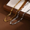 Collana a maglie casual in acciaio da donna