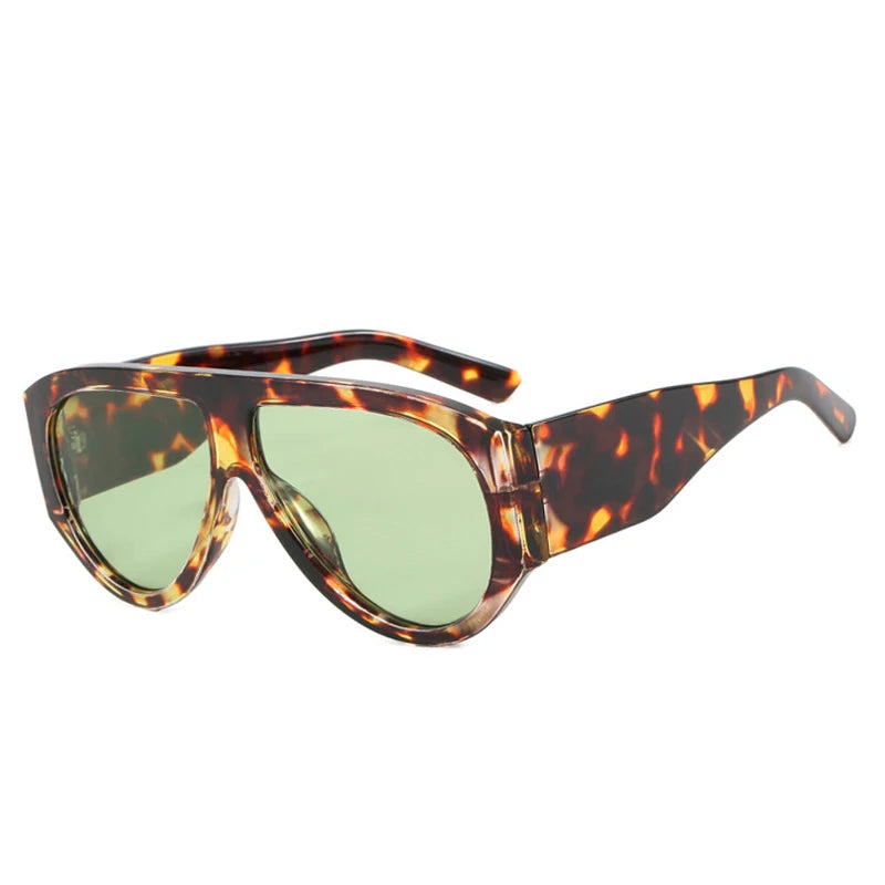 Occhiali da sole retrò bicolor con lenti colorate unisex - Occhiali da sole unisex ATREND