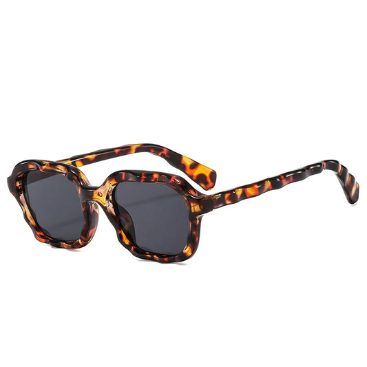 Occhiali da sole vintage con montatura a doppio colore e lenti scure da donna - Occhiali da sole donna ATREND