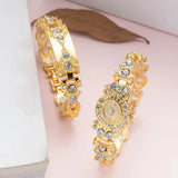 Set idea regalo con orlogio e braccialetto con pietre e brillantini da donna - Idea regalo donna ATREND