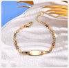 Braccialetto personalizzabile con targhetta da donna