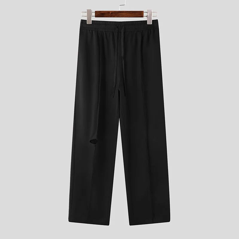 Pantaloni streetwears strappati da uomo - Pantaloni uomo ATREND