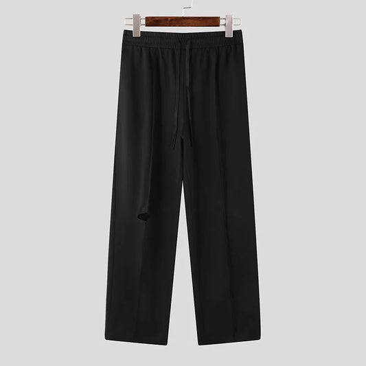 Pantaloni streetwears strappati da uomo - Pantaloni uomo ATREND