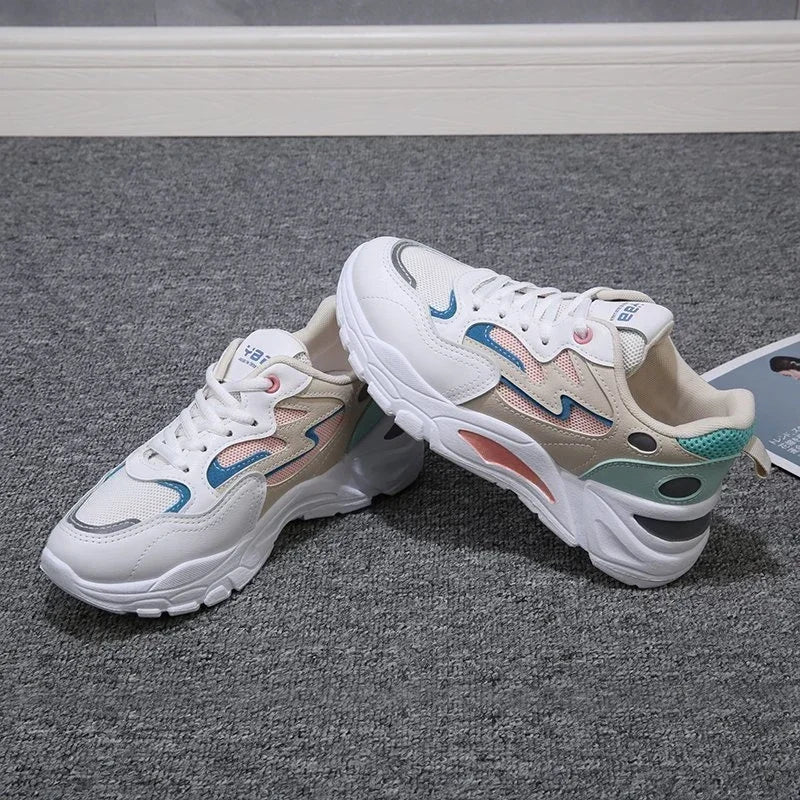 Sneakers chunky outdoor multicolor con lacci da donna - Sneakers donna ATREND