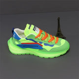 Sneakers casual con suola morbida in pelle microfibra da uomo